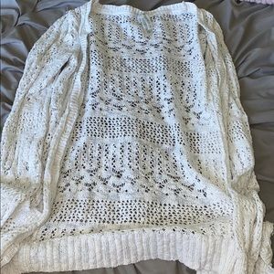 White cardigan